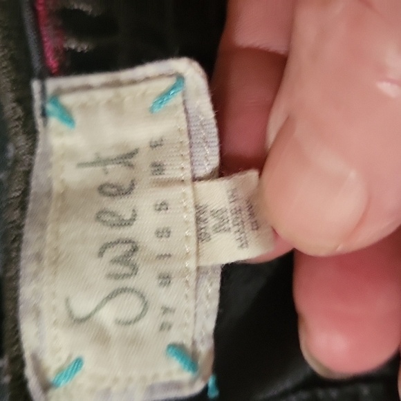 SWEET by Miss Me charcoal gray boho romper Floral Cutout Summer Beach Coastal - Picture 6 of 6